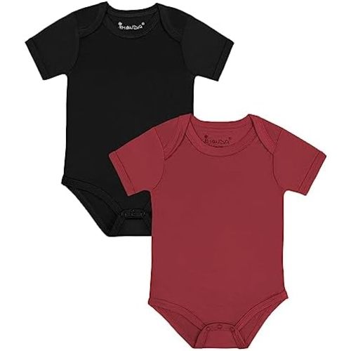 Jimonda Baby Bodysuits Rayon from Bamboo Short Sleeve Baby Boys Girls Rompers Soft Outfits Newborn Clothes