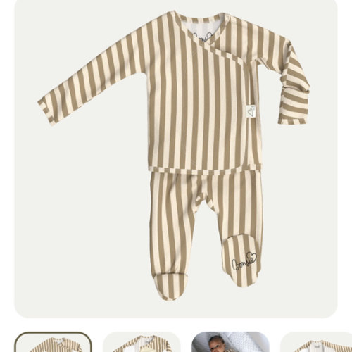 Footie - Toffee Twist – Bonsie Skin to Skin Babywear