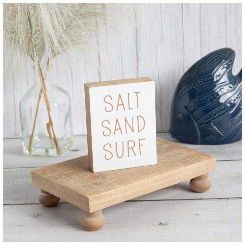 Salt Sand Surf Wood Decor