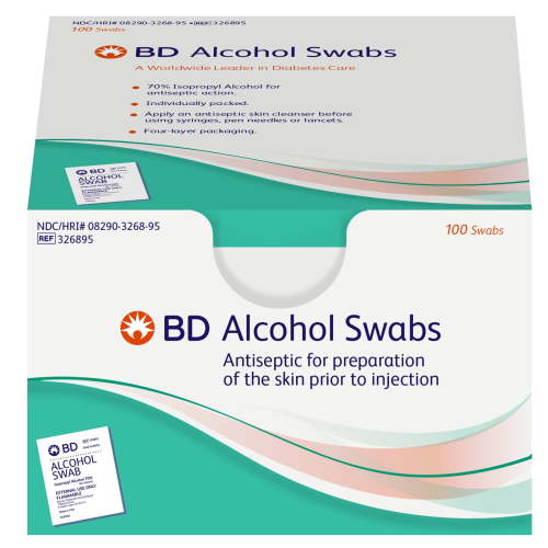 BD™ Alcohol Swabs, 100 Count