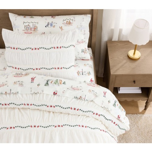 Riley Sheehey Holiday Ruched Duvet Cover & Shams