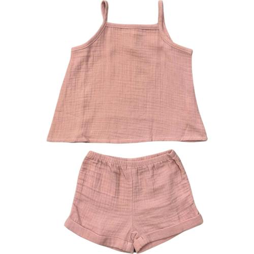 Girl's Gauze Tank & Short Set