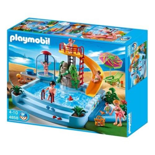 Playmobil Playmobil 4858 Family Fun Pool with Slide 133 Piece Building Set