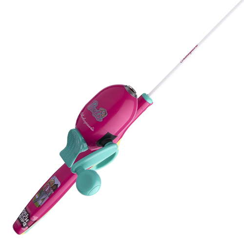 Shakespeare Mattel Barbie Spincast Fishing Combo, 2'6" Medium Rod, 5 Size Reel