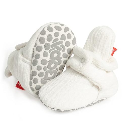 HsdsBebe Unisex Newborn Baby Cotton Booties Non-Slip Sole for Toddler Boys Girls Infant Winter Warm Fleece Cozy Socks Shoes