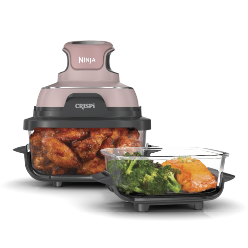 Ninja Crispi® 4-in-1 Portable Glass Air Fryer Cooking System, Pink