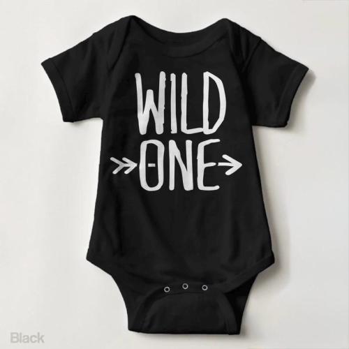 Wild One Newborn Baby Onesie®, Birth Announcement, Personalized Baby Shower Gift, Gender Neutral Clothes, First Birthday Outfit