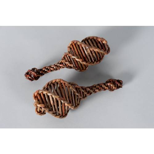 Organically Grown Willow Woven Rattle | Handmade in Scotland | Home Decoration