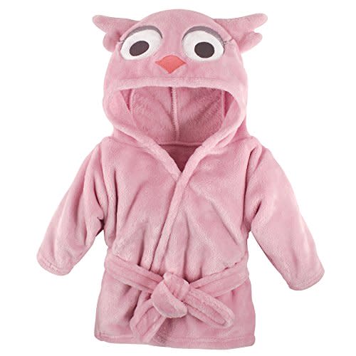 Hudson Baby Unisex Baby Plush Animal Face Bathrobe