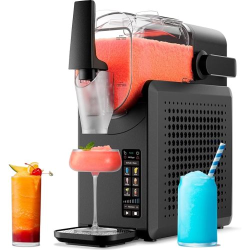 Iceman by Chefman Slush-Ease MAX 90oz Slushie Machine, 64oz Liquid Capacity Frozen Drink Maker & Slushy Machine with 5 Presets and LED Display, Perfect for Frozen Margaritas, Frappes, Smoothies