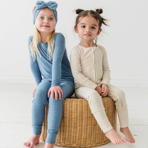 Little Sleepies Pajamas for Baby Boys & Girls, Viscose from Bamboo Baby Pajamas, Sleepers, 2-Way Zipper PJs