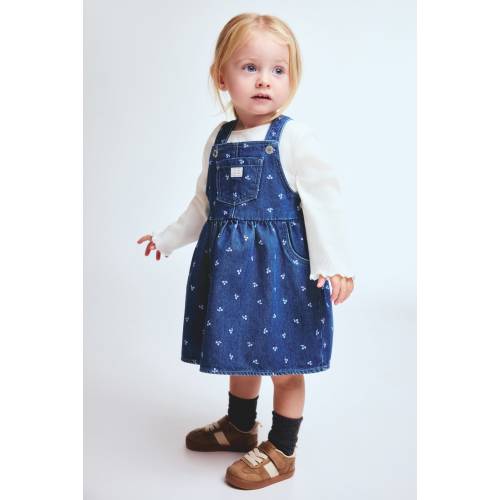 2-PIECE OVERALL DRESS AND TOP SET