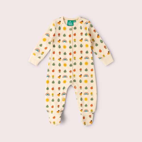 Vintage Rainbows Organic Babygrow – Little Green Radicals