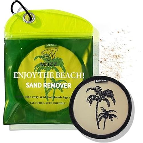 MNZZ Sand Remover Bag Sand Eraser Pouch Quick Dry Compact Lightweight Portable Travel Essentials Beach Pool Camping Hiking Blanket Chair Cover Shell Tent Toy Canopy Umbrella Hat Clip Holder