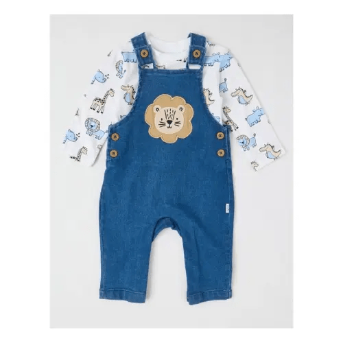 Sprout Denim Lion Overall Set in Blue | MYER