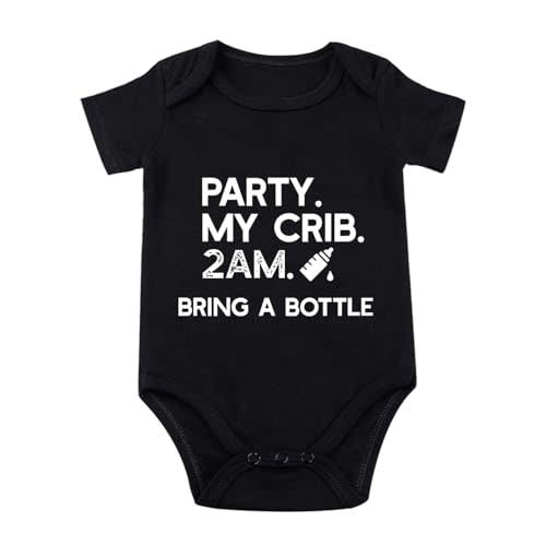 Party My Crib Funny Bodysuit Baby
