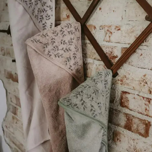 Cotton Floral Hooded Towel