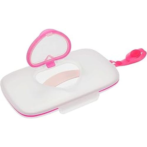 Wipes Dispenser Portable Wipes Container, Travel Wipes Case, Reusable Wipe Holder for Diaper Bag, Refillable Wipes Pouch for Outdoor Cars