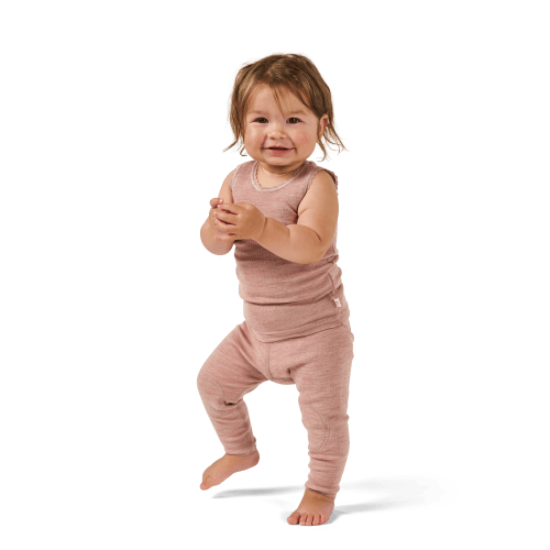 Baby merino wool tank top in Blush melange - $19.99 - Dilling