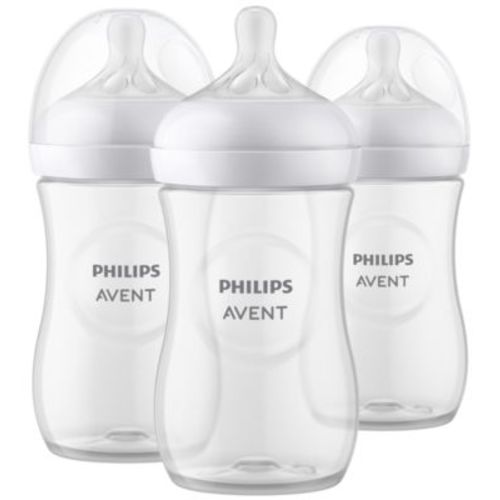 Philips Avent 3-Pack Natural 9 oz. Bottle in Clear - CLEAR - 9 OZ