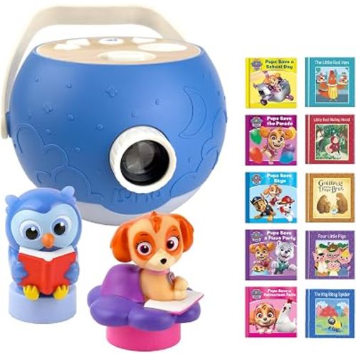 Projector - 5 PAW Patrol Skye & 5 Classic Read-Aloud Stories, 10 Songs, Night Light & Soothing Dream Music - Children, Kids & Toddlers Ages 3+