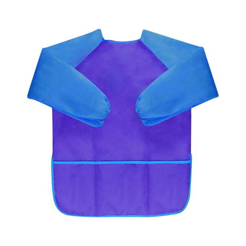 AnuirheiH Kids Art Smock Kids Waterproof Painting Apron Children's Artist Apron with Long Sleeve and 3 Pockets for Aged 2-6 Year Old Boys Girls