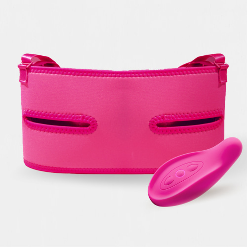 LaVie Pink Journey Bundle: Lactation Massager & Pump Strap