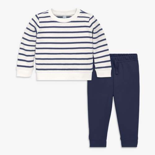 Baby sweatshirt outfit in stripe | Primary.com
