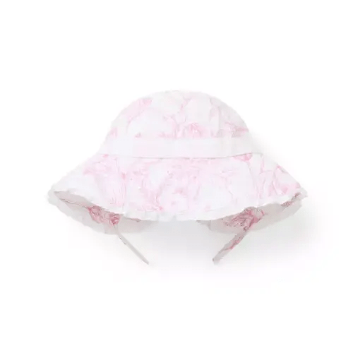 Baby Pink Confection Bunny Toile Baby Bunny Toile Sun Hat by Janie and Jack