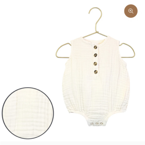 Cloud Muslin™ Bubble Romper - Cream, 6-12 Months
