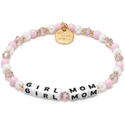 Little Words Project Mother's Day Gifts, The Original Word Bracelet, Made with Colorful Beads and Plated Brass Hardware, Handcrafted Design & Positive Message