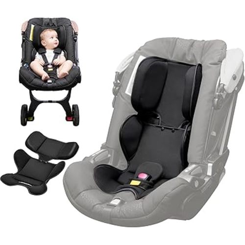 Thicken Infant Car Seat Insert for Doona, Graco, Chicco, Evenflo, Safety 1st, Soft & Breathable Mesh Fabric, Head and Body Support Cushion for Car Seat.