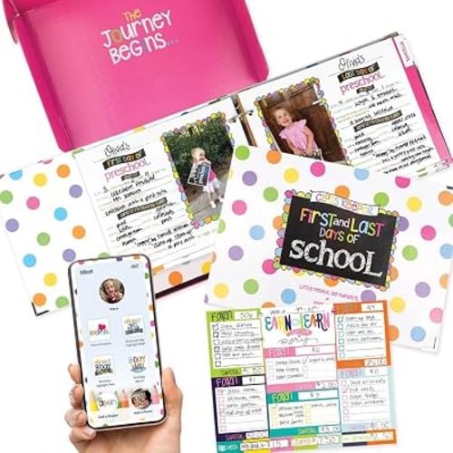 Class Keeper® School Memory Book for Kids – Organize School Years, Artwork & Photos – Keepsake Album + App Membership & Earn & Learn® Chore Chart Pad