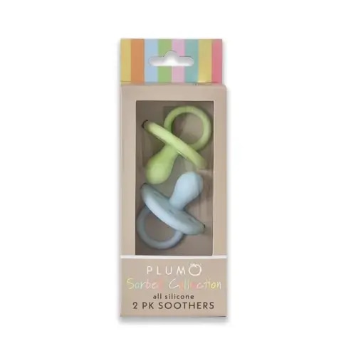 Plum Soothers 2Pk Kiwi / Blueberry 0 - 6 Months | Baby Bunting AU