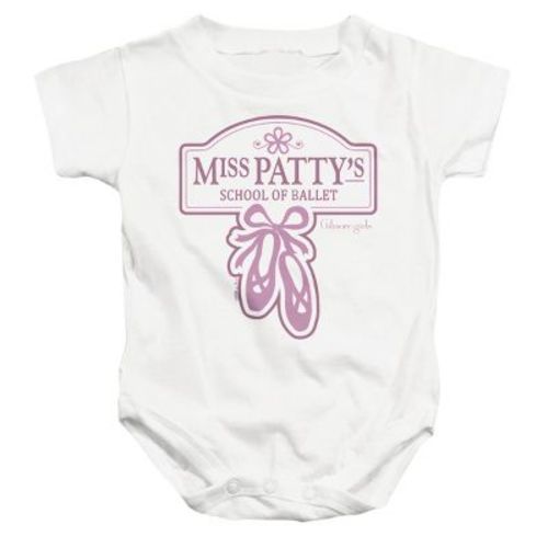 Baby Gilmore Girls Miss Patty's School Of Ballet Infant Bodysuit White 6 Months