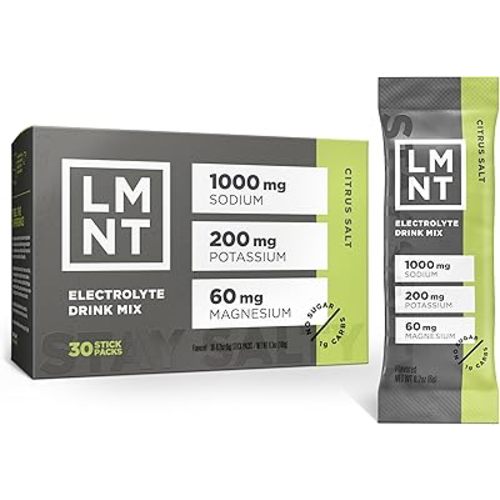 LMNT Zero Sugar Electrolytes - Citrus Salt | Drink Mix | 30-Count