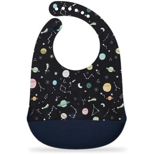 Loulou Lollipop Soft, Waterproof Silicone Feeding Bib for Babies and Toddlers