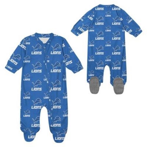NFL Detroit Lions Boys' Blanket Sleeper - 3-6M