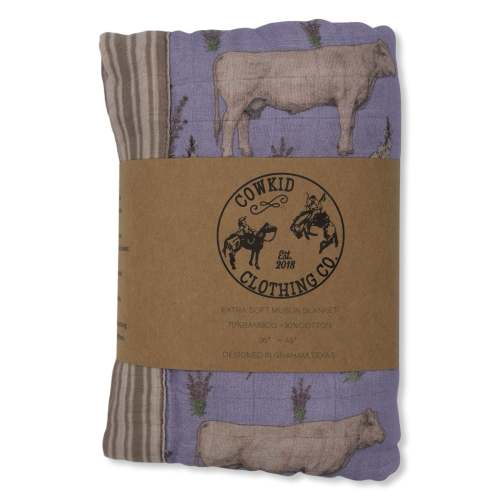 Charolais Bamboo Muslin Blanket – Cowkid Clothing Company
