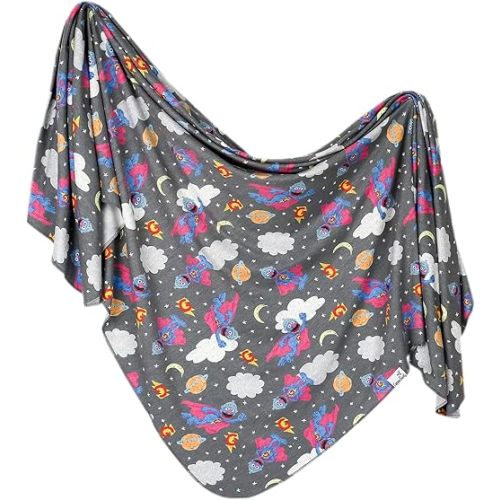 Copper Pearl Baby Swaddle Blanket - Premium Knit Baby Blanket, Large Soft Stretchy Receiving Blankets for Baby Boy and Girl, Swaddles for Newborn, Infant, and Toddler (Super Grover)