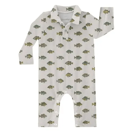 LAKE FISH - LONG SLEEVE POLO ROMPER