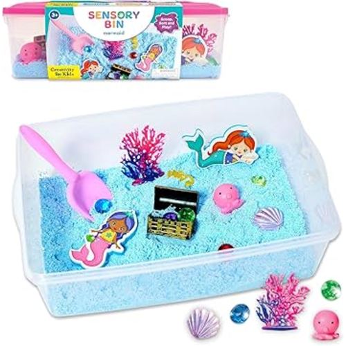 Creativity for Kids Sensory Bin: Mermaid - Mermaid Toys and Sensory Bins for Toddlers, Sensory Box and Bin Filler, Toddler Activities and Gifts for Girls (Ages 3+)