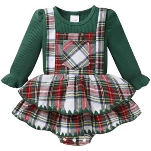 YOUNGER TREE Newborn Baby Girl Fall Winter Outfits Long Sleeve Romper Corduroy Overall Dress Infant Skirt Clothes Sets