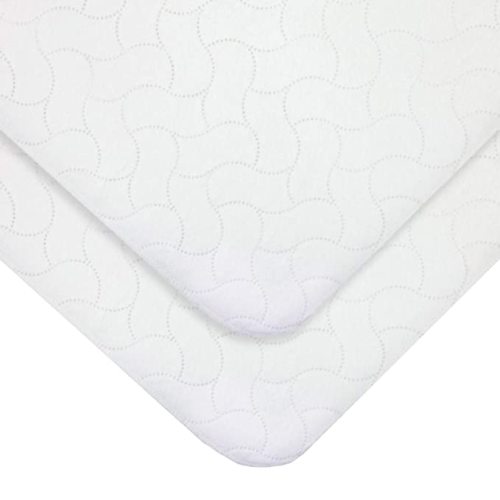 Waterproof Reusable Crib Protective Mattress Pad Covers - 2 Pack