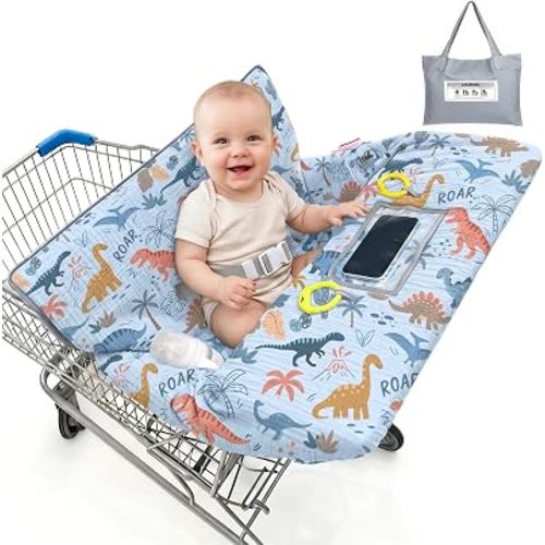 Muslin Shopping Cart Cover for Baby Soft Breathable Full Coverage