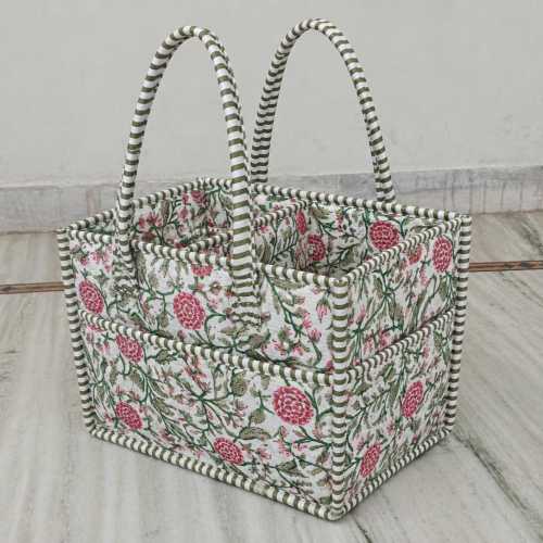 Floral Print Nappy Caddy