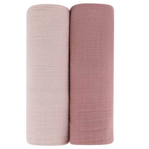 2 Pack Cotton Muslin Swaddle Blanket – Ely's & Co.