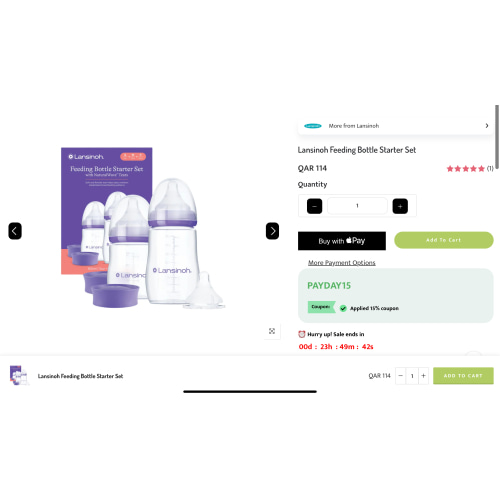 Lansinoh New Born Feeding bottles