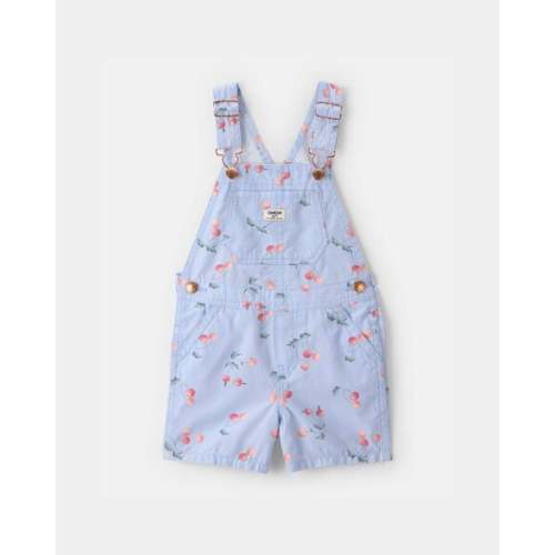 Toddler Girl Cherry Canvas Shortall - Blue - OshKosh B'gosh | Carter's