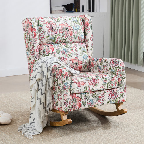 Harriet Bee Solid Wood Rocking Chair & Reviews | Wayfair